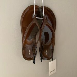 New Zara home FLAT JELLY SANDALS SIZE 36